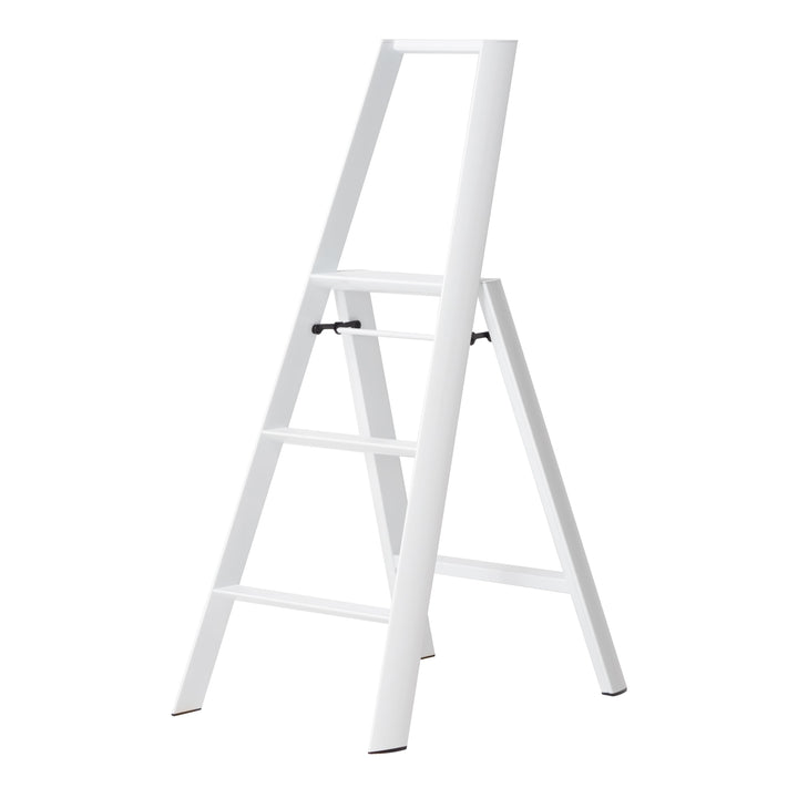 White step ladder on a white background