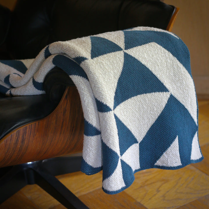 No Regrets Throw in Teal