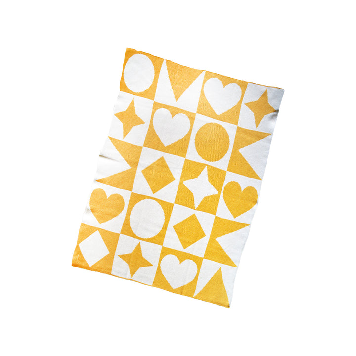 Shape Parade Mini- Sunny Yellow Baby Blanket