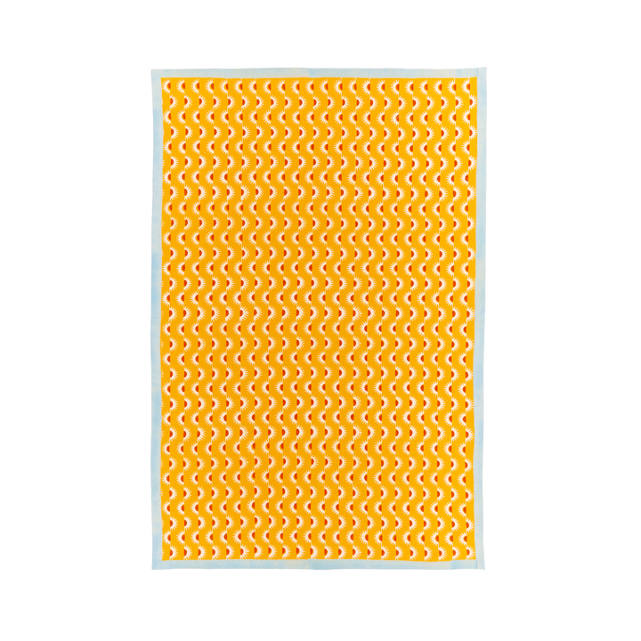 Goldenrod Suns Tea Towel