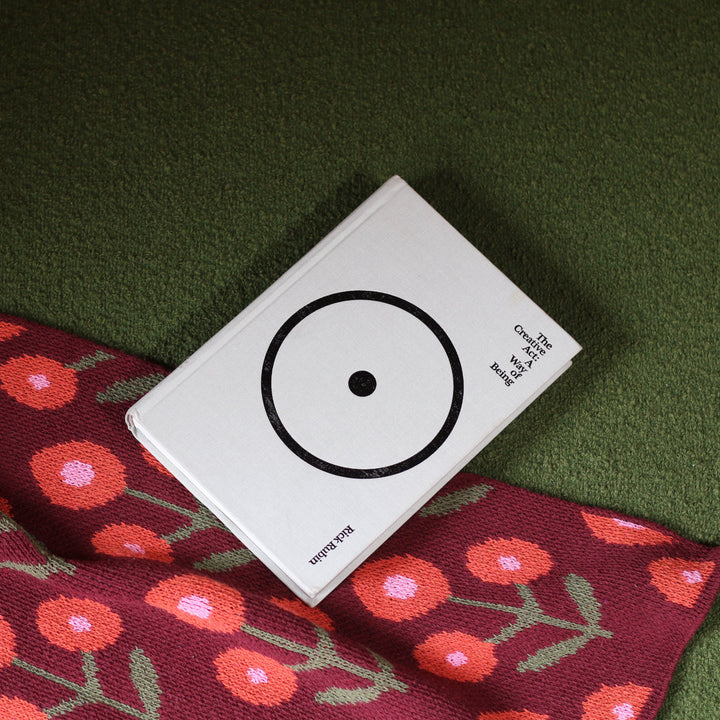 Floral Throw and Cool Book