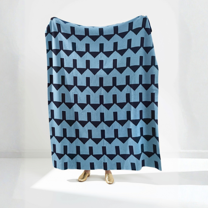 The Happy Habitat Throw- Blues