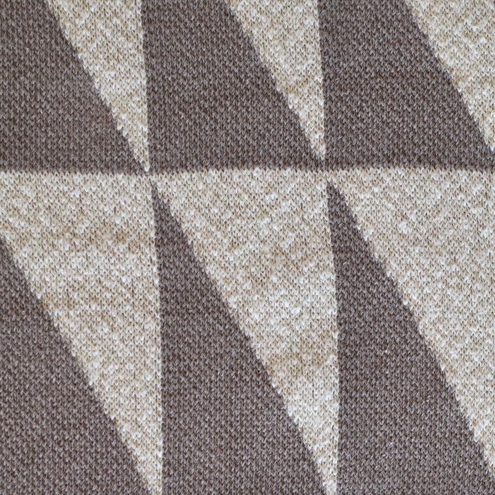Alpine Throw Blanket in Mushroom + Linen Marl