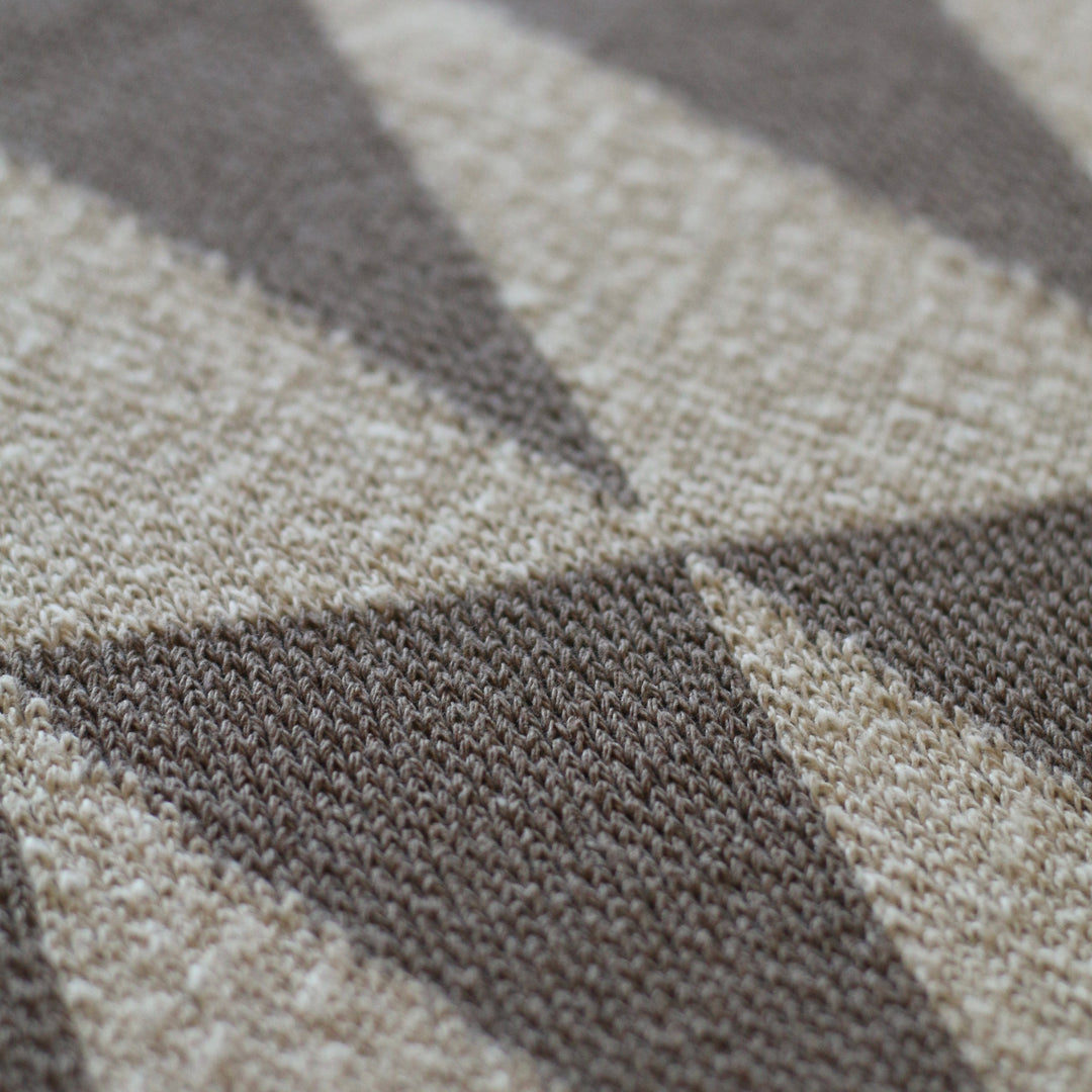 Alpine Throw Blanket in Mushroom + Linen Marl
