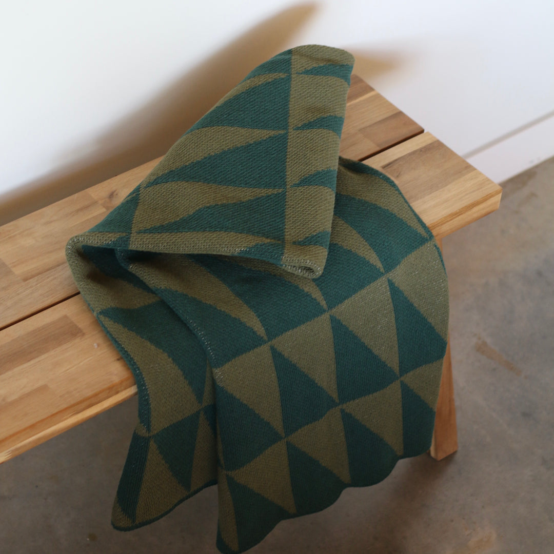 Alpine Throw Blanket in Greens