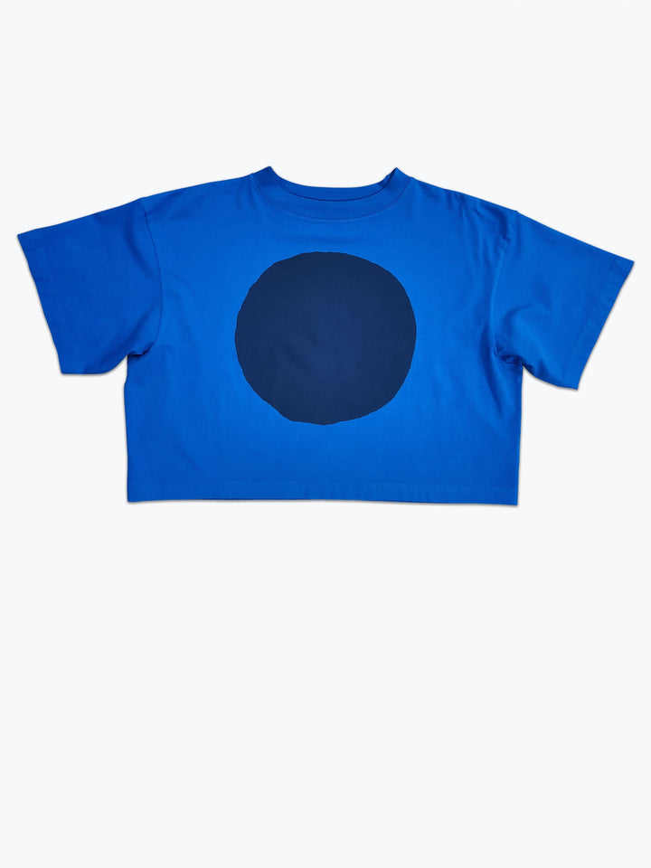 Boxy Circle Tee - Cobalt