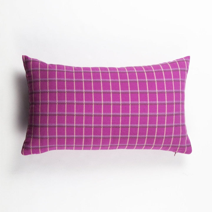San Lucas Pink Plaid Pillow