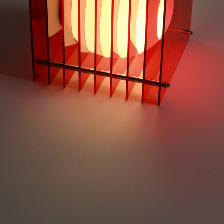 Lớp small square in red acrylic