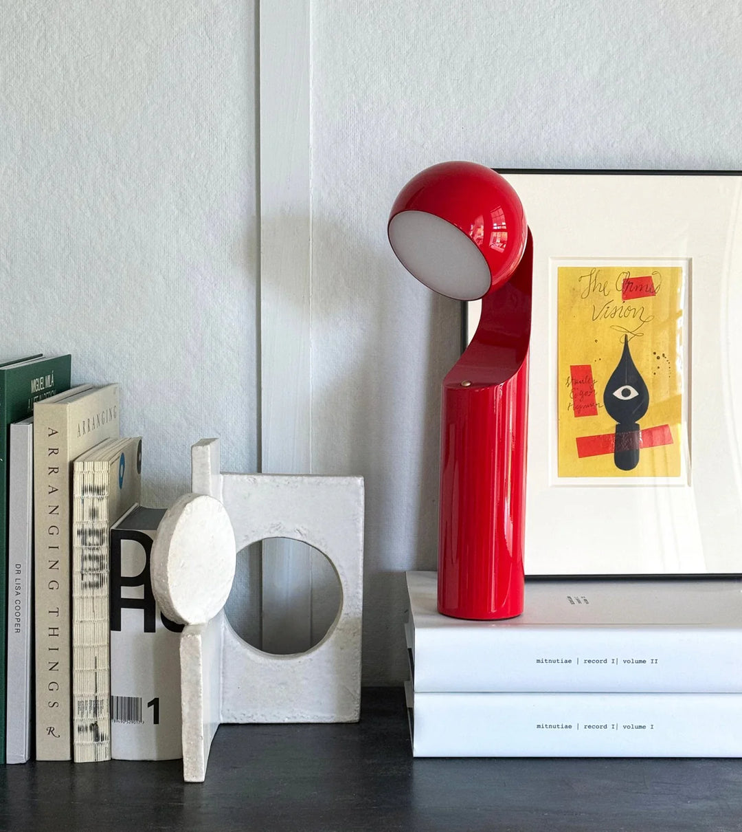 Mono Portable Reading Lamp - Bright Red