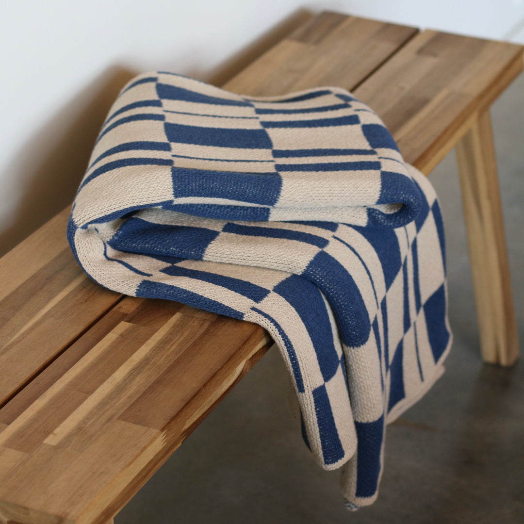 Otto Throw Blanket in Slate