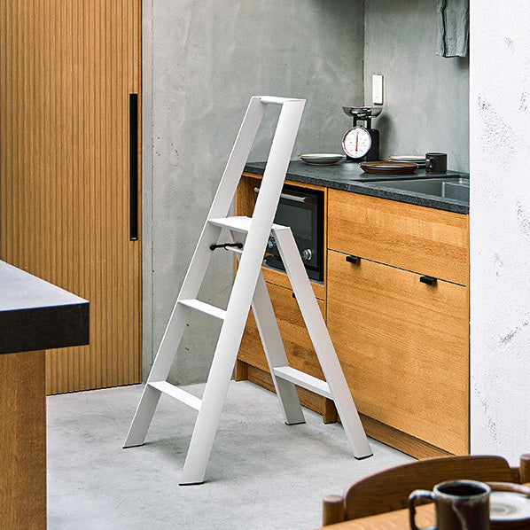 white modern design stepladder