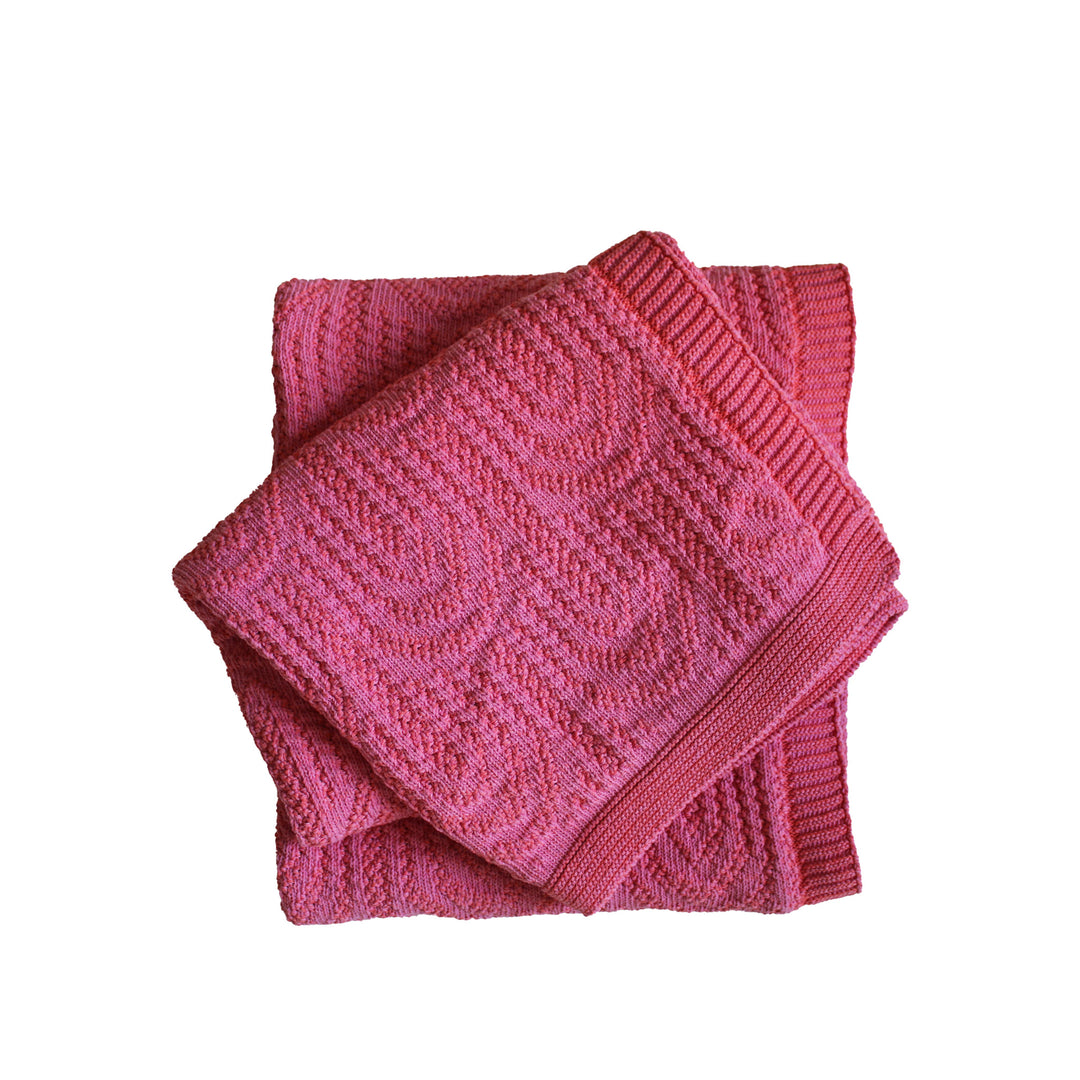 Bright Pink Cotton Throw