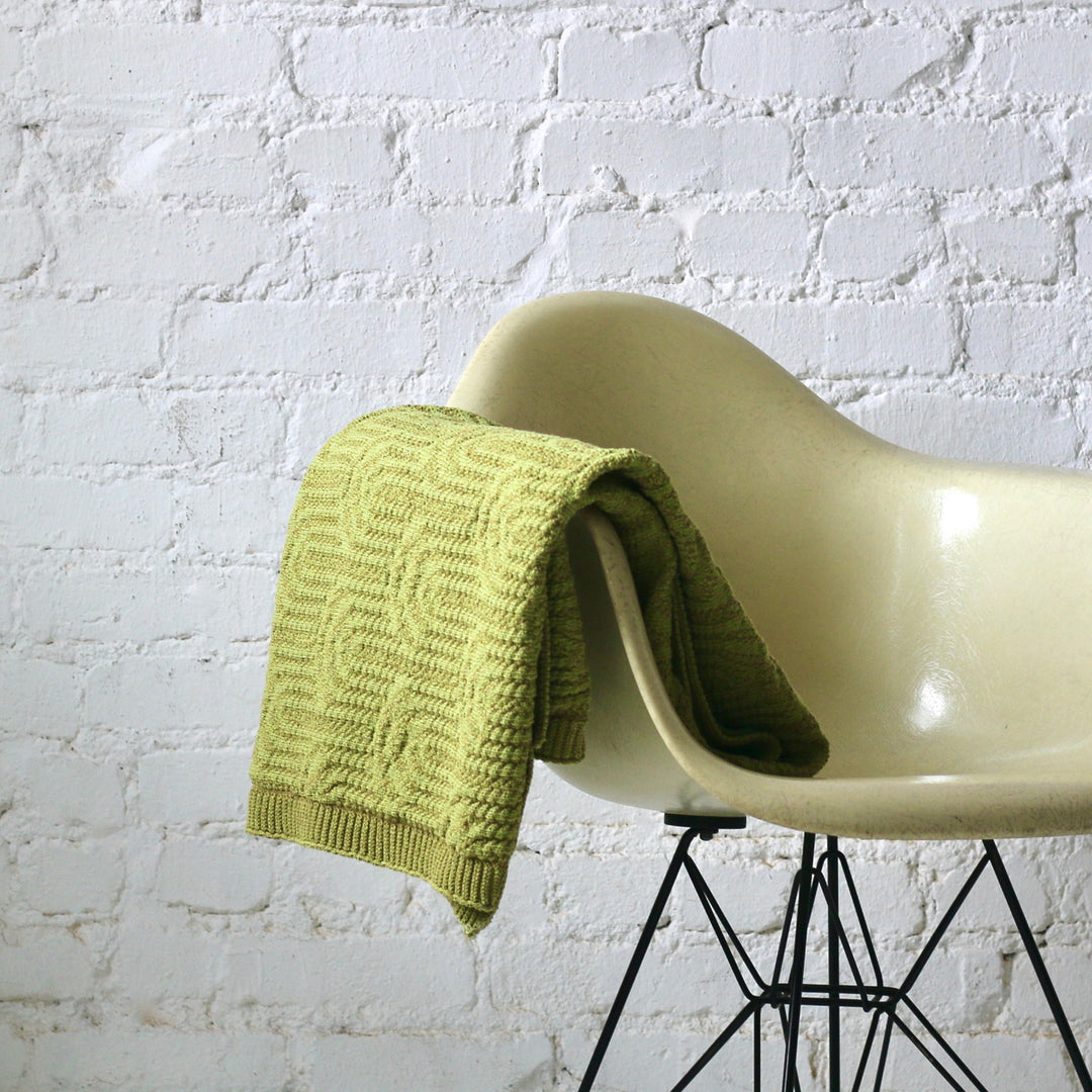 Apple Green Cotton Throw