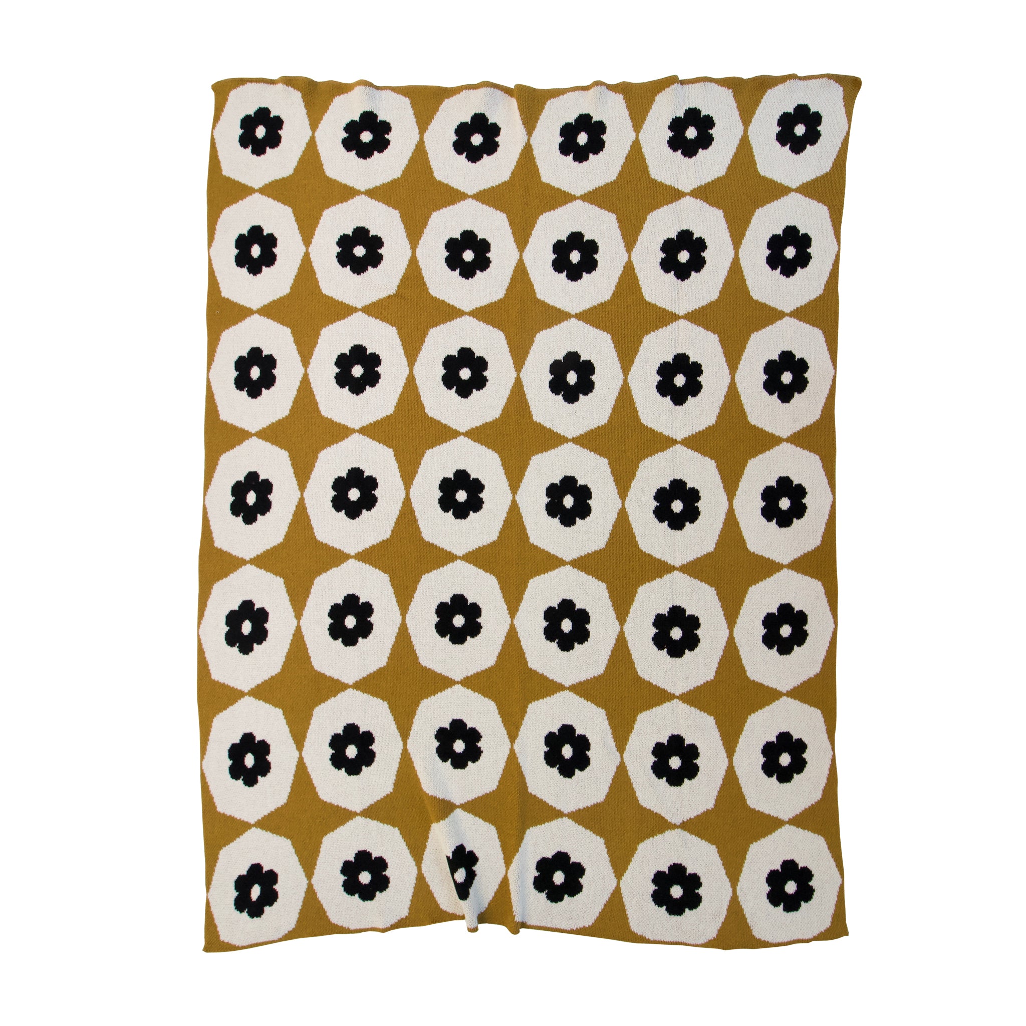 India Throw in Ochre